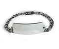 Premium Classic Stainless Steel ID Bracelet (10 lines).