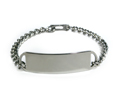 D- Style Travel Personalized Stainless Steel ID Bracelet.