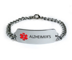 Alzheimer’s Medical ID Bracelet.
