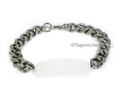 Wide Stainless Steel Bracelet chain (.4" or 10 mm wide).