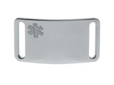 Sport ID Tag with clear Medical Emblem (6 lines of engraving).