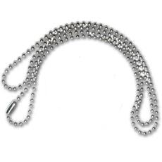 Sterling Silver Ball Chain 24" long with connector - Click Image to Close